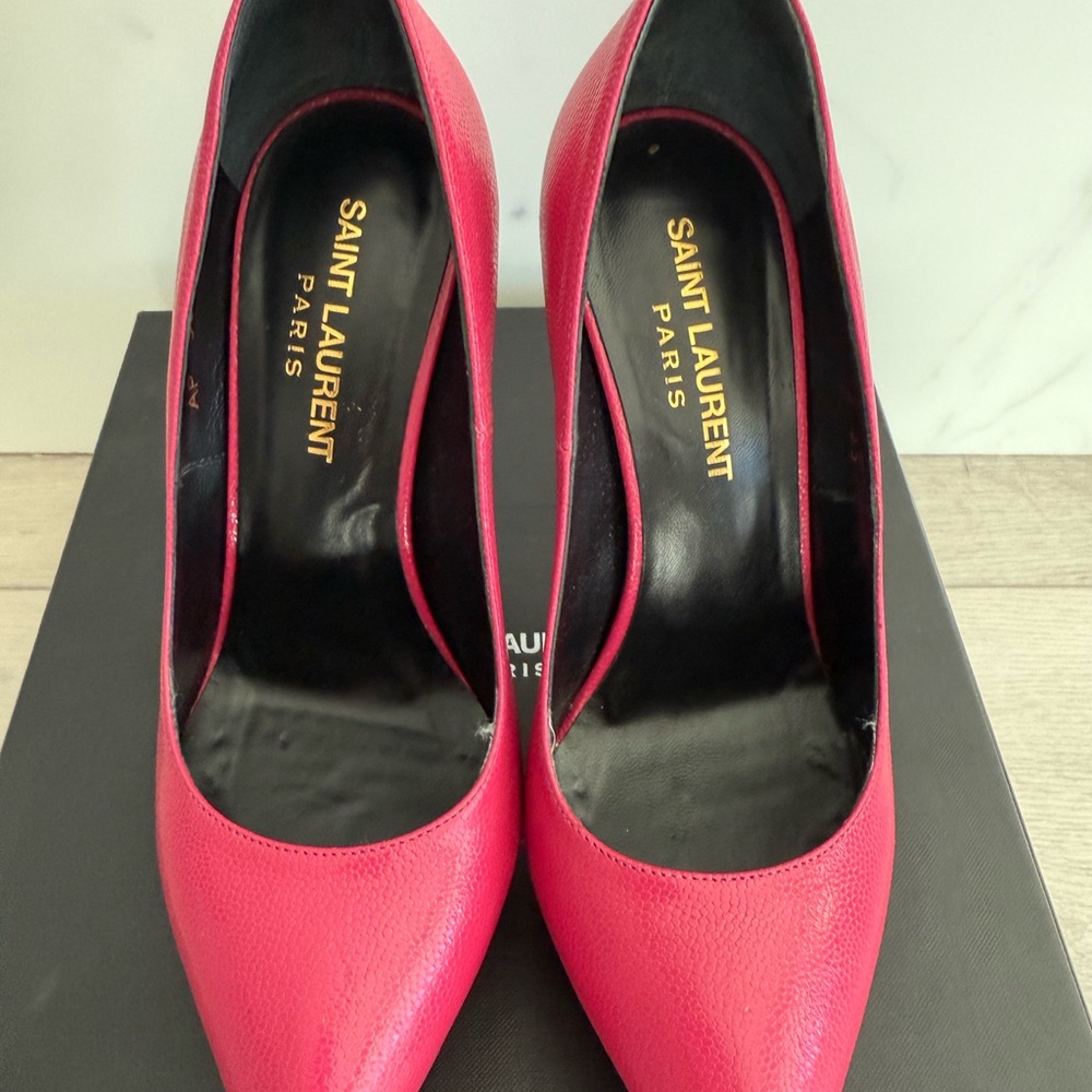 Saint Laurent Fuchsia Heels (Sz 5-5 1/2)
